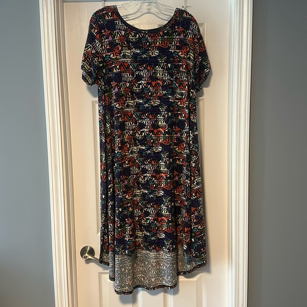 LuLaRoe, Casual Dress, XL, Multi-Color, Good Condition